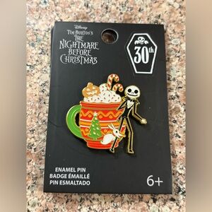 Disney Pin Jack Skellington Peppermint Mocha HotCocoa Nightmare Before Christmas